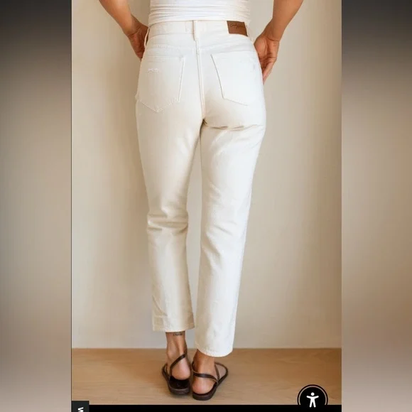 Carly Jean Topanga Boyfriend Jeans – Sea Salt, Size 5 (NWT) - Picture 3 of 7